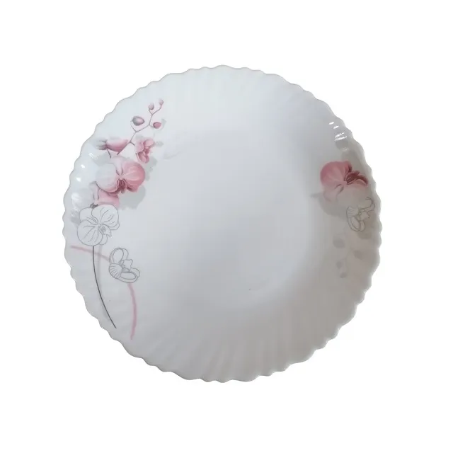 Орхидея Тарелка мелкая №8,5 d-21см стеклокерамика Волнистый край S010/S SO01/S ᐉ S010/S SO01/S - - класная цена в ProPosud