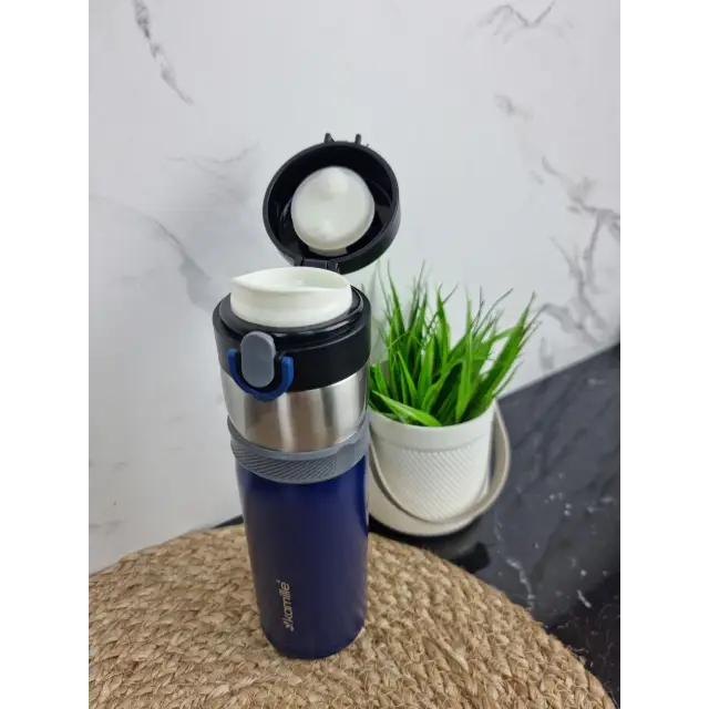 Термос-пляшка 400мл з нерж.сталі (син.сал.фіол.борд.) 2014 ᐉ 2014 - Kamille - класна ціна в ProPosud