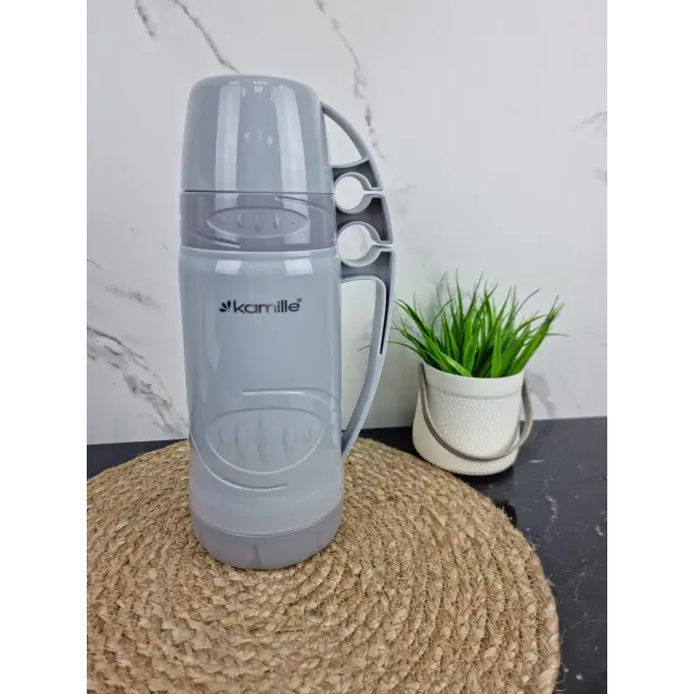 Термос 1000мл пластиковий зі скляною колбою 2031 ᐉ 2031 - - класная цена в ProPosud