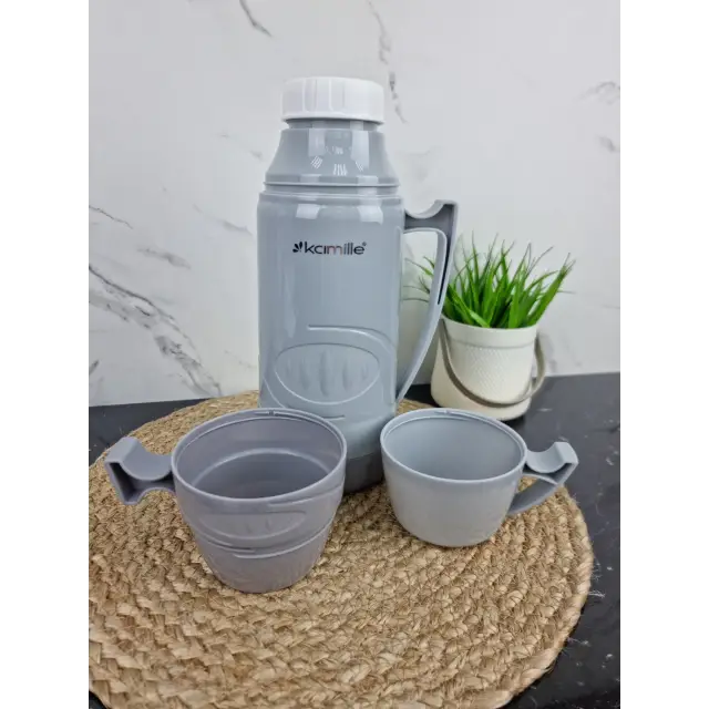 Термос 1000мл пластиковий зі скляною колбою 2031 ᐉ 2031 - - класная цена в ProPosud