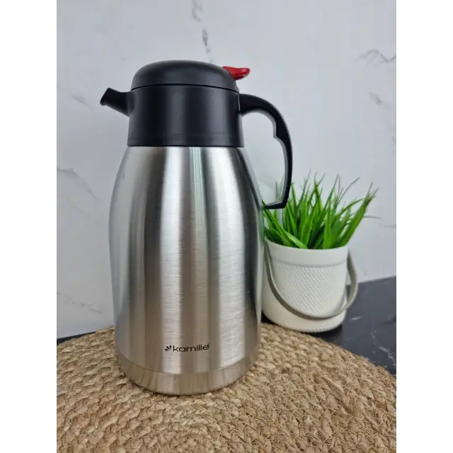 Термос конференція 2000мл з нерж.сталі пласт.кришка 2212 ᐉ 2212 - Kamille - класна ціна в ProPosud