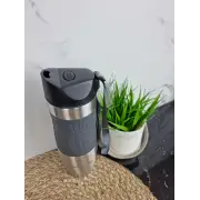 Термокухоль 480мл з нерж.сталі м'яка вставка з ремінцем (сір.фіол.блак.беж.) 2051 ᐉ 2051 - - класная цена в ProPosud