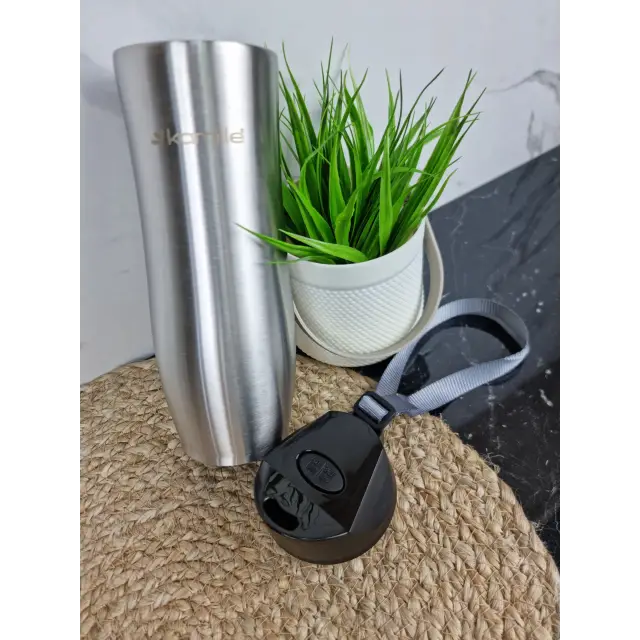 Термокухоль 480мл з нерж.сталі з ремінцем 2056 ᐉ 2056 - Kamille - класна ціна в ProPosud