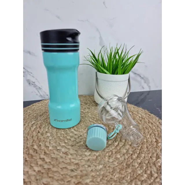 Термокухоль 320мл з нерж.сталі (чорн.біл.рож.блак.бір.) 2061 ᐉ 2061 - Kamille - класна ціна в ProPosud