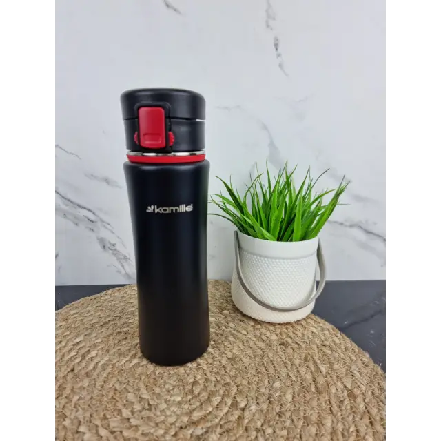 Пляшка спортивна 500мл з нерж.сталі (черв.чорн.зел.син.) 2066 ᐉ 2066 - Kamille - класна ціна в ProPosud