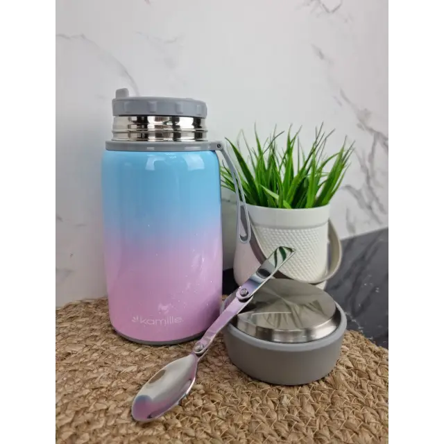 Термос харчовий 800мл з нерж.сталі 2097 ᐉ 2097 - Kamille - класна ціна в ProPosud