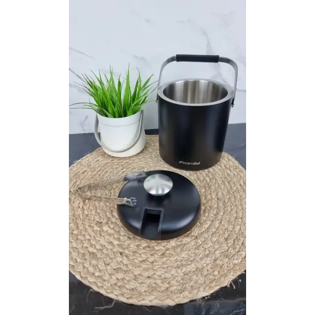 Ведро для льда 1,3л 7767 ᐉ 7767 - Kamille - класная цена в ProPosud