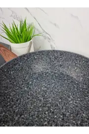 Сотейник 28см антипр.покрытие Grey marble 4167 ᐉ 4167 - Kamille - класная цена в ProPosud
