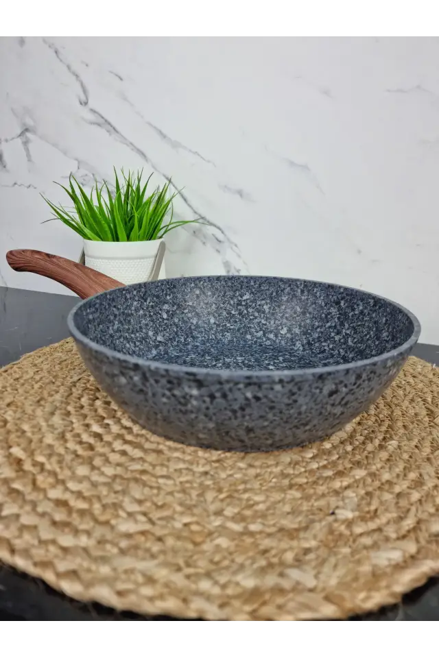 Сотейник 28см антипр.покрытие Grey marble 4167 ᐉ 4167 - Kamille - класная цена в ProPosud