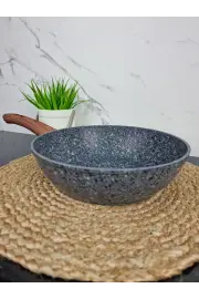 Сотейник 28см антипр.покрытие Grey marble 4167 ᐉ 4167 - Kamille - класная цена в ProPosud