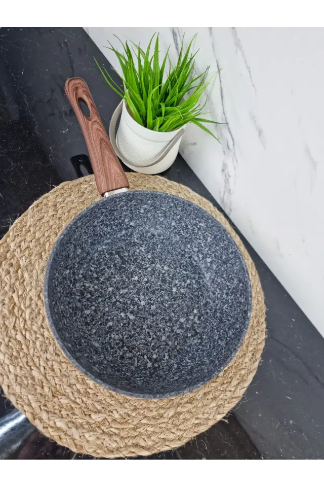 Сотейник 28см антипр.покрытие Grey marble 4167 ᐉ 4167 - Kamille - класная цена в ProPosud