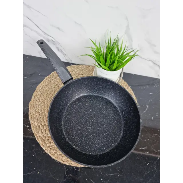 Сотейник 26см антипр.покриття Black marble 4135 ᐉ 4135 - Kamille - класна ціна в ProPosud