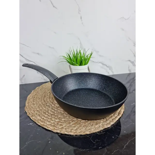 Сотейник 26см антипр.покриття Black marble 4135 ᐉ 4135 - Kamille - класна ціна в ProPosud
