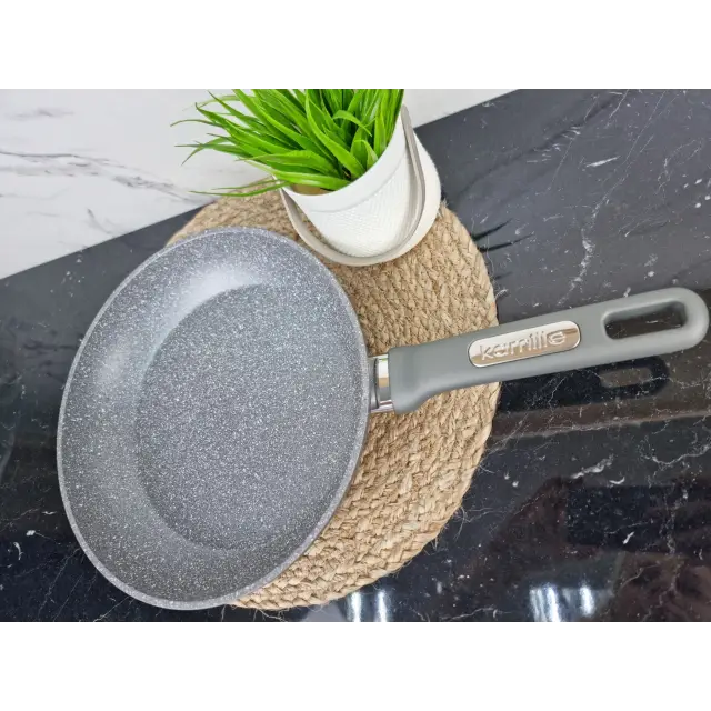 Сковорідка 28см антипр.покриття (граніт) 4290GR ᐉ 4290GR - Kamille - класна ціна в ProPosud