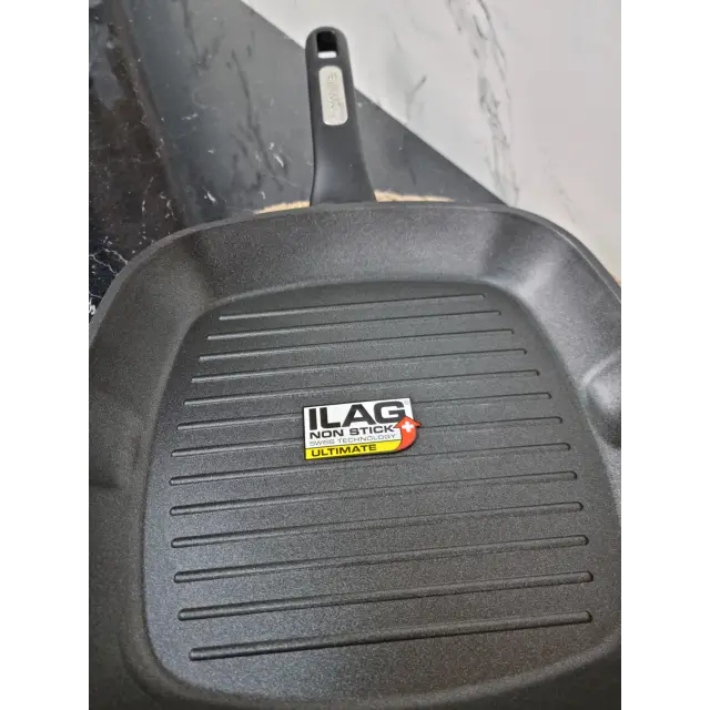 Сковорода-гриль 28*28*4,0см сверхпрочное антипр.покрытие ILAG 4418 ᐉ 4418 - Kamille - класная цена в ProPosud