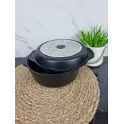Кастрюля-гриль 20см антипр.покрытие Black marble 4219 ᐉ 4219 - Kamille - класная цена в ProPosud