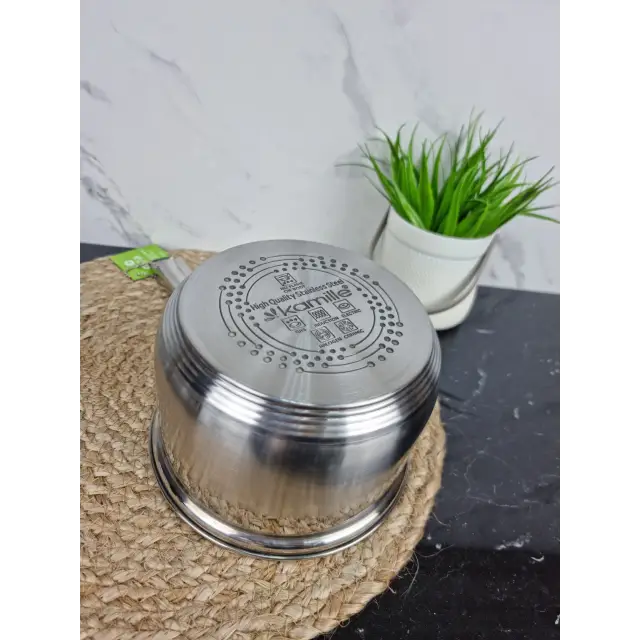 Ківш 2,0л нерж.сталі скл.кришка 4227S ᐉ 4227S - - класна ціна в ProPosud