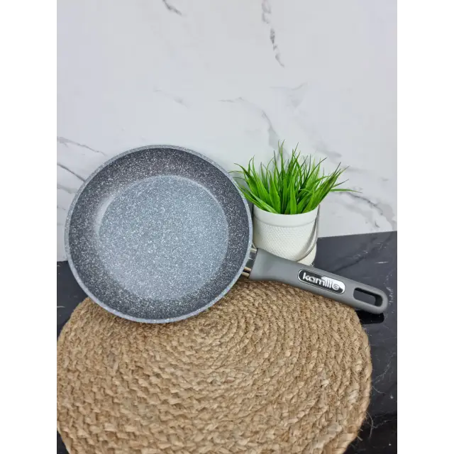 Сковорода 24см антипр.покрытие индукция (гранит) 4287GR ᐉ 4287GR - Kamille - класная цена в ProPosud