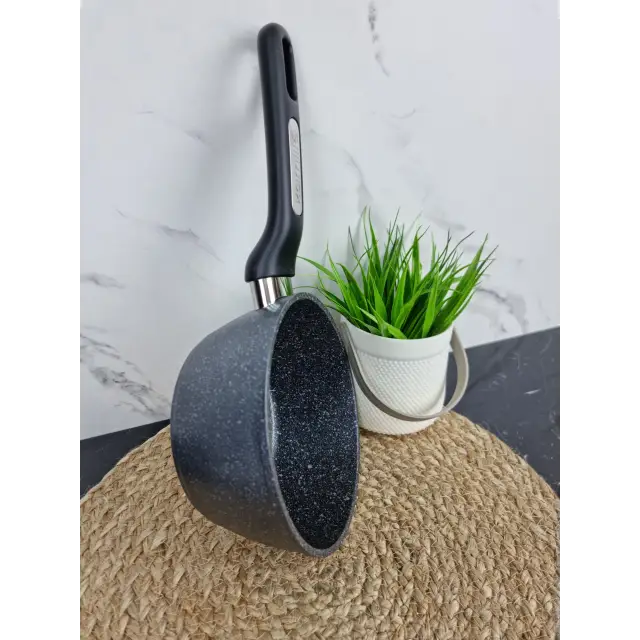 Ківш 1,2л антипр.покриття (чорний мармур) 5379MR ᐉ 5379MR - Kamille - класна ціна в ProPosud