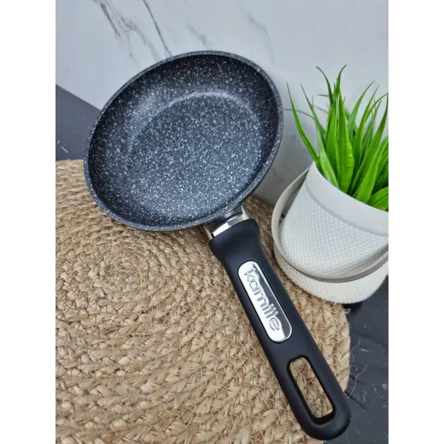 Сковорідка 20см антипр.покриття (чорний мармур) 5385MR ᐉ 5385MR - Kamille - класна ціна в ProPosud