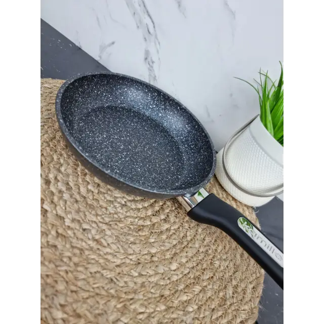 Сковорідка 20см антипр.покриття (чорний мармур) 5385MR ᐉ 5385MR - Kamille - класна ціна в ProPosud