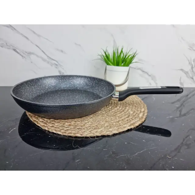 Сковорідка 30см антипр.покриття (чорний мармур) 5391MR ᐉ 5391MR - Kamille - класна ціна в ProPosud