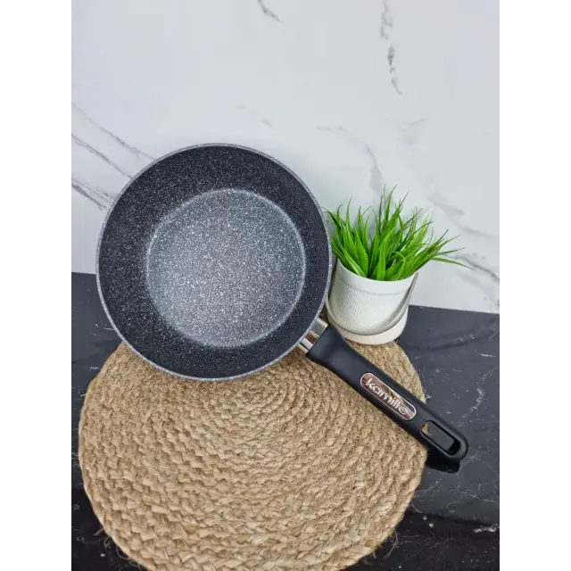 Сотейник 26*8,0см антипр.покриття (чорний мармур) 5393MR ᐉ 5393MR - Kamille - класна ціна в ProPosud