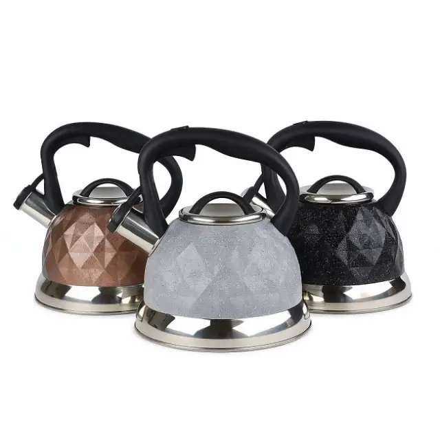 Чайник со свистком нерж.сталь HR-780-3 ᐉ HR-780-3 - - класная цена в ProPosud