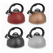 Чайник 3,0л со свистком нерж.сталь серый, черный, коричневый, бордо HR-770-3 ᐉ HR-770-3 - - класная цена в ProPosud