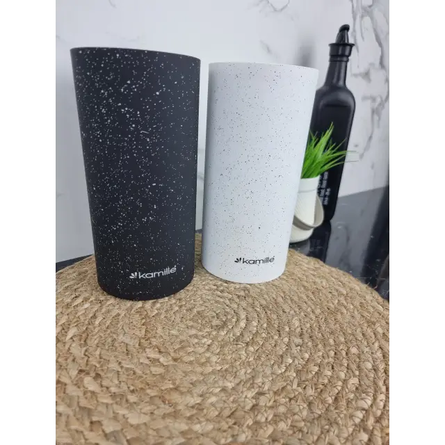 Підставка для ножів 22,5см з наповнювачем (чорний,сірий,червоний,білий мармур) 7605 ᐉ 7605 - - класная цена в ProPosud