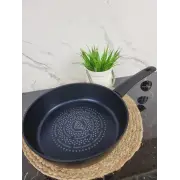 Сковородка глубокая 24см антипр.брилиант.покрытие стек.крышка EB-3491