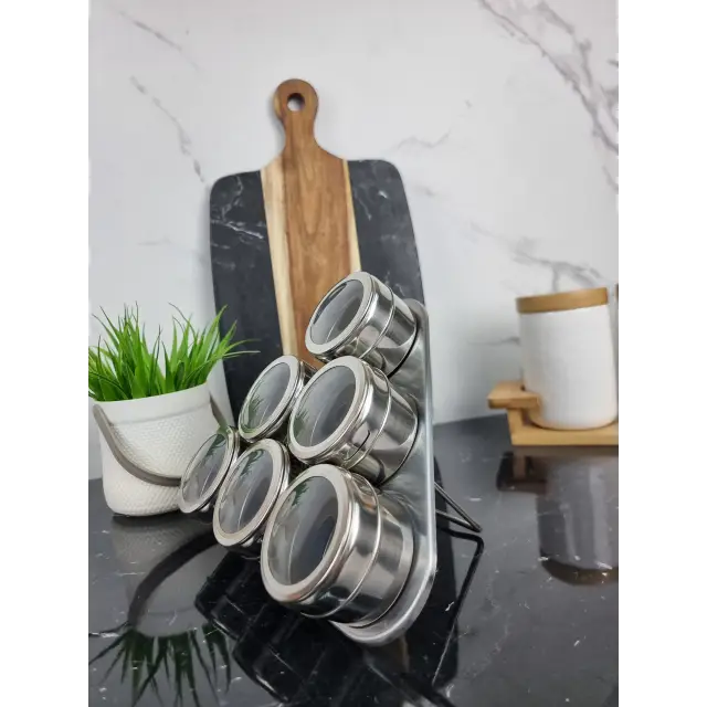 Набір для спецій 6шт на магніті і підставці EB-3499 ᐉ EB-3499 - - класная цена в ProPosud