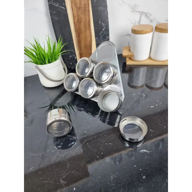 Набір для спецій 6шт на магніті і підставці EB-3499 ᐉ EB-3499 - - класная цена в ProPosud