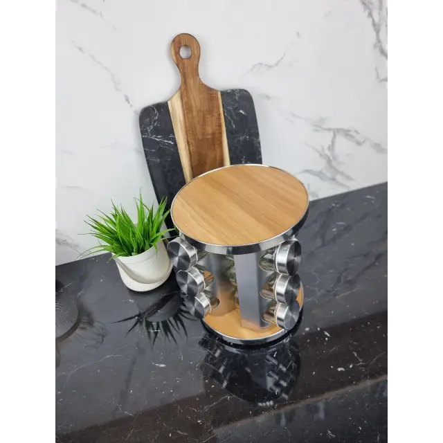 Набір для спецій на підставці 12шт EB-18001 ᐉ EB-18001 - - класная цена в ProPosud