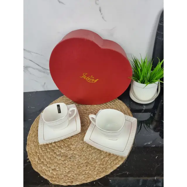 S507009-AGIFT Набір чайний 4-пр. 2*240мл квадрат з блюдцем ᐉ S507009-AGIFT - - класная цена в ProPosud