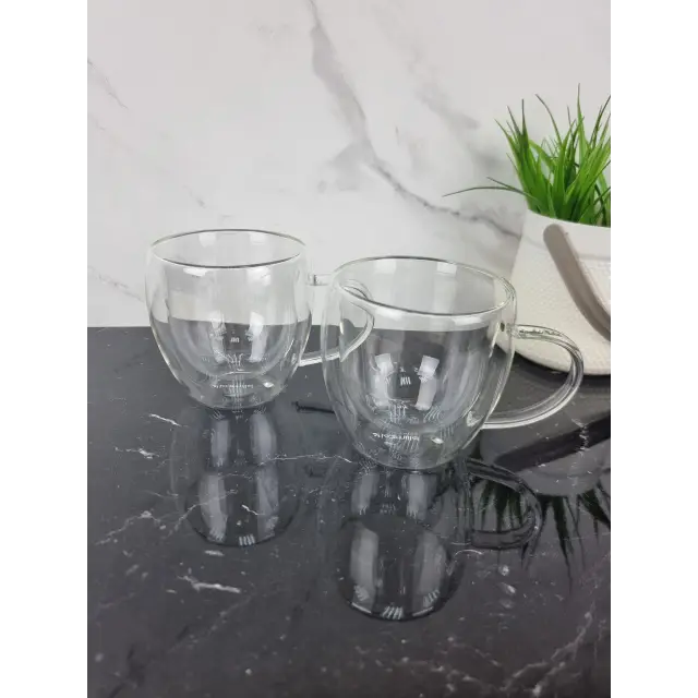 Набор чашек 2*250мл двойное стекло 9010 ᐉ 9010 - - класная цена в ProPosud