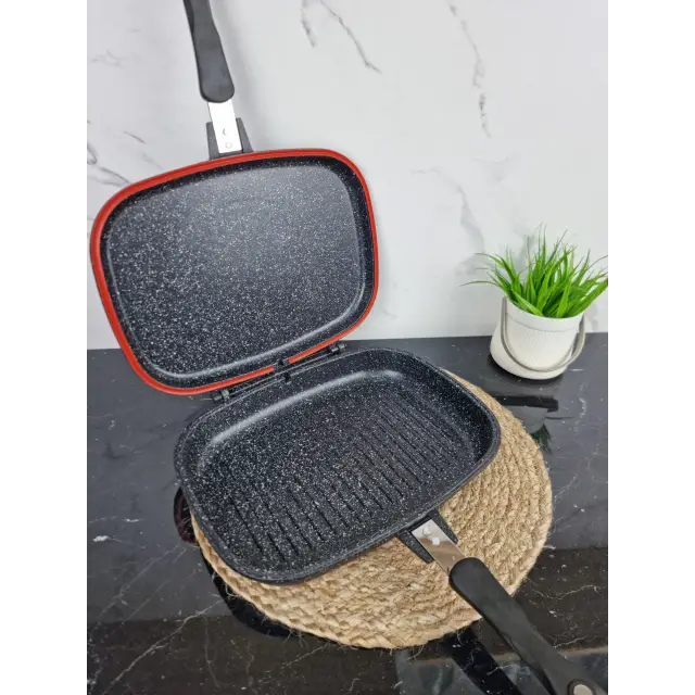 Сковорідка-гриль подвійна 32см антипр.покриття 4432 ᐉ 4432 - - класна ціна в ProPosud