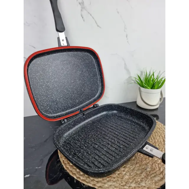 Сковорідка-гриль подвійна 32см антипр.покриття 4432 ᐉ 4432 - - класна ціна в ProPosud