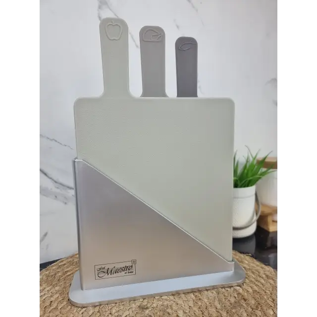 Набір дошок обробних 4-пр. пластик на підставці MR-1789 ᐉ MR-1789 - - класная цена в ProPosud