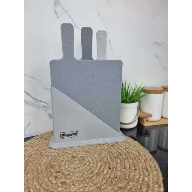 Набір дошок обробних 4-пр. пластик на підставці MR-1789G ᐉ MR-1789G - - класна ціна в ProPosud