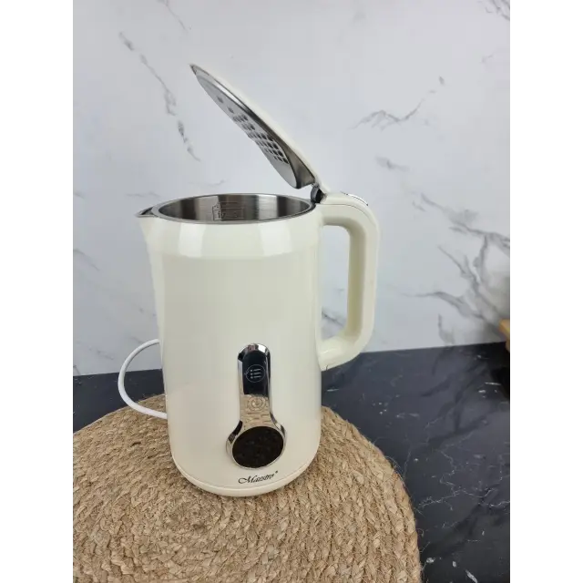 Електрочайник 1,7л 2200Вт сенсорна панель Ivory MR-025 ᐉ MR-025 Ivory - - класна ціна в ProPosud