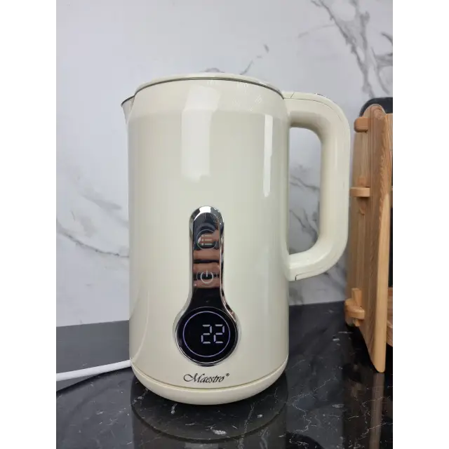 Електрочайник 1,7л 2200Вт сенсорна панель Ivory MR-025 ᐉ MR-025 Ivory - - класна ціна в ProPosud
