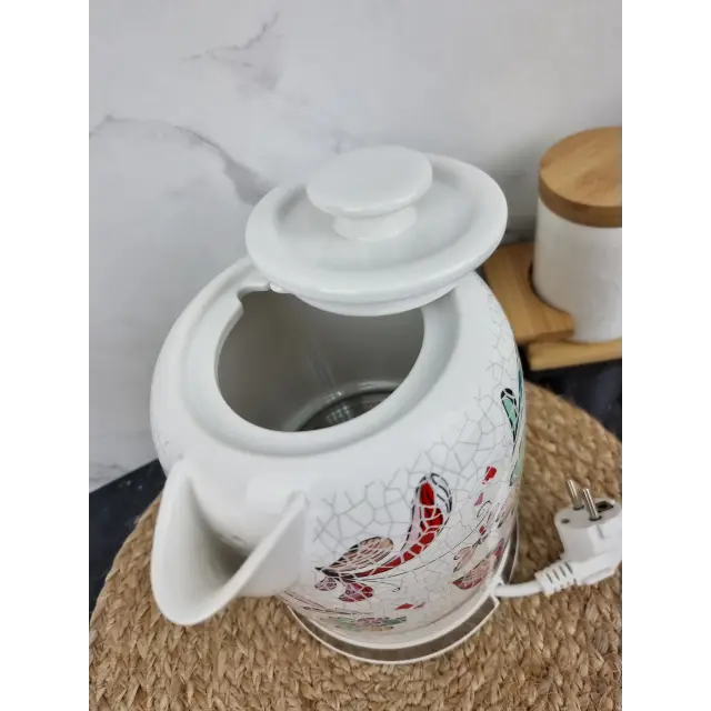 Електрочайник 1,5л 1200Вт кераміка Flowers MR-068 ᐉ MR-068 Flowers - - класная цена в ProPosud
