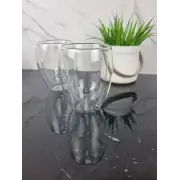 Набір чашок 2*350мл подвійне скло 9008 ᐉ 9008 - - класна ціна в ProPosud