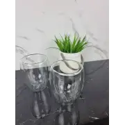 Набір чашок 2*350мл подвійне скло 9008 ᐉ 9008 - - класна ціна в ProPosud