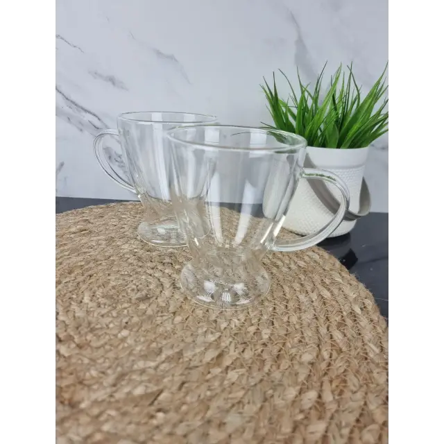 Набір чашок 2*300мл подвійне скло 9005 ᐉ 9005 - - класна ціна в ProPosud