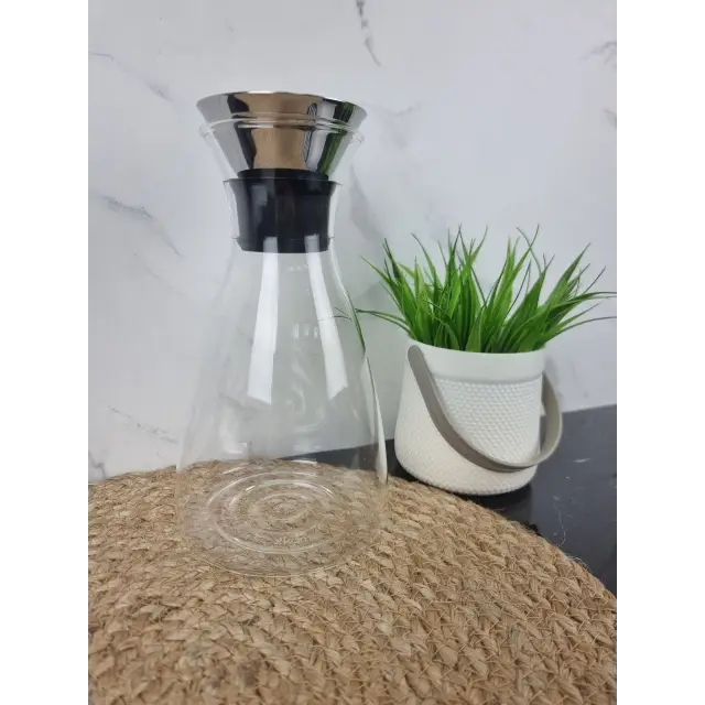 Графин 1000мл курок нерж.сталь стекло 9031 ᐉ 9031 - - класная цена в ProPosud