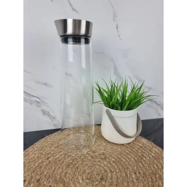 Графин 1000мл курок нерж.сталь стекло 9032 ᐉ 9032 - - класная цена в ProPosud