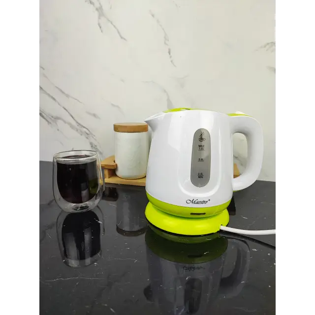 Електрочайник 1,0л 1100Вт пластик Green MR-013 ᐉ MR-013 Green - - класна ціна в ProPosud