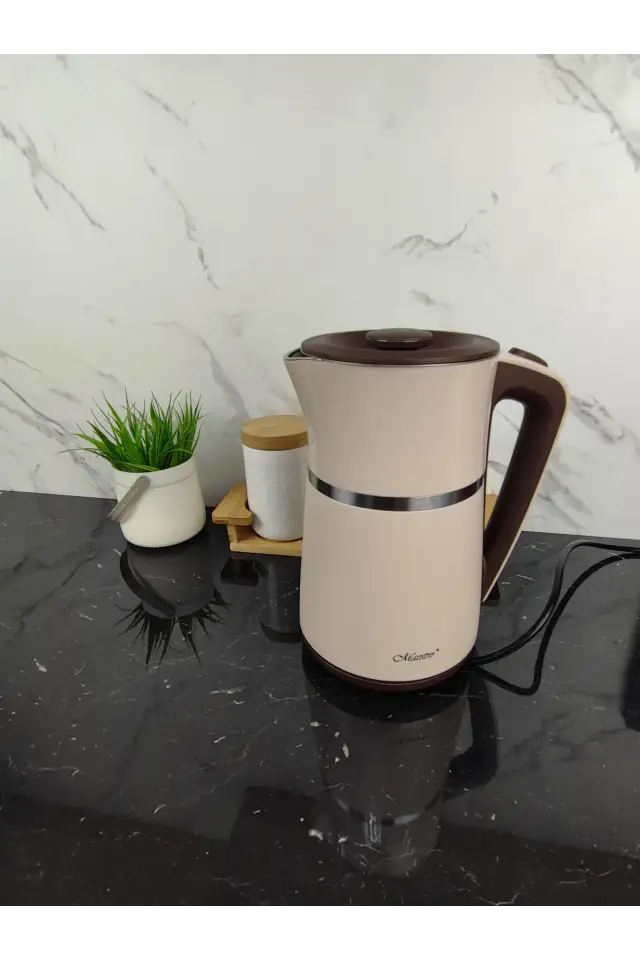 Електрочайник 1,7л 2200Вт метал Beige MR-030 ᐉ MR-030 Beige - - класна ціна в ProPosud